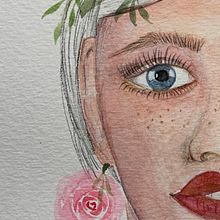 Mi primer retrato sin Photoshop . Un progetto di Belle arti e Pittura ad acquerello di Marcela Hermelo - 19.06.2020
