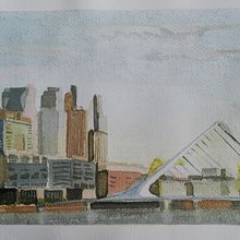 Mi Proyecto del curso: Paisajes urbanos en acuarela. Un progetto di Street Art di Marina Hitters - 17.06.2020