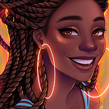Glowing. Un proyecto de Dibujo de Retrato y Dibujo digital de Natália Dias - 17.06.2020