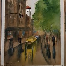 Urban landscapes in watercolour . Projekt z dziedziny  R i sunek architektoniczn użytkownika Claire Thomas - 17.06.2020