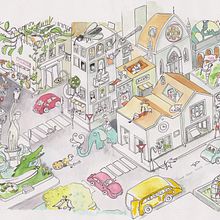 Big City:  My project in The Art of Sketching: Transform Your Doodles into Art course. Un progetto di Disegno di Michaela Stavova - 17.06.2020