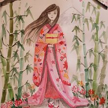 Meu projeto do curso: Ilustração em aquarela com influência japonesa. Projekt z dziedziny Malowanie akwarelą użytkownika jessicaishiba - 18.06.2020