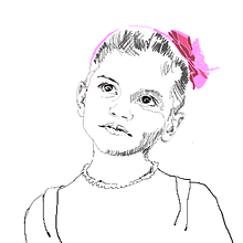 Estudos de rosto da pequena Marielle. Un progetto di Animazione 2D di maria celia chaves ribeiro - 17.06.2020