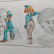Meu projeto do curso: Fábrica de personagens ilustrados. Drawing, Pencil Drawing, and Artistic Drawing project by Plena Krause - 06.18.2020