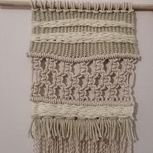Mi Proyecto del curso: Introducción al macramé: creación de un tapiz decorativo. Projekt z dziedziny Makrama użytkownika Nicole Ramírez Garrido - 18.06.2020