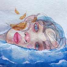 Mi Proyecto del curso: Retrato ilustrado en acuarela Ein Projekt aus dem Bereich Zeichnung, Digitale Zeichnung und Digitale Illustration von Lizbeth Grimaldo - 18.06.2020