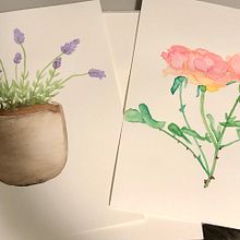 Beautiful Flowers. Watercolor Painting project by sloni25 - 06.18.2020