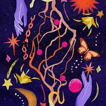 Meu projeto do curso: Ilustração flat com Photoshop. Projekt z dziedziny R, sunek c i frow użytkownika samia_moura - 19.06.2020