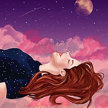 Head in the Clouds. Digital Illustration project by Kasey - 06.08.2020