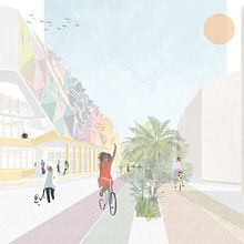 Casa Cultural. Un progetto di Architettura e Illustrazione architettonica di Brigith Ferro - 19.06.2020