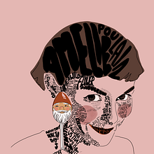 My project in Hand-Drawn Typographic Portrait course. Un projet de Design graphique et Illustration traditionnelle de marlenedylan - 19.06.2020