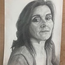 Retrato de MÓNICA . Pencil Drawing project by isabelmaria - 06.20.2020