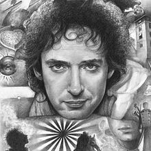 Gustavo Cerati. Un progetto di Belle arti, Disegno, Disegno a matita, Disegno artistico, Disegno di ritratti, Disegno realistico e Illustrazione tradizionale di Jose Luis Rugilo - 19.06.2020