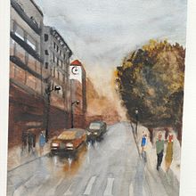 Mi Proyecto del curso: Paisajes urbanos en acuarela. Pintura em aquarela projeto de Ana Luisa Correa - 19.06.2020
