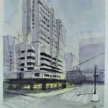 Architectural Sketch with watercolor 2. Architectural Illustration, and Watercolor Painting project by Jose Eduardo Borba Pereira - 06.20.2020