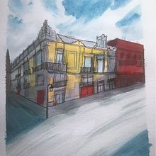 Proyecto final_js. Traditional illustration, Architectural Illustration, and Watercolor Painting project by Jorge Salas - 06.15.2020
