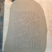 Mi Proyecto del curso: Serigrafía en papel (cerámica!). Ceramics, and Screen Printing project by mariasasso - 06.20.2020