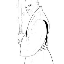 Mace Windu. Drawing project by Eduardo Arcas - 06.20.2020