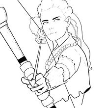 Aloy. Drawing project by Eduardo Arcas - 06.20.2020