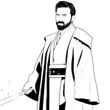 Jedi. Drawing project by Eduardo Arcas - 06.20.2020
