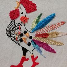 Mi Proyecto del curso: Técnicas de bordado: ilustrando con hilo y aguja. Embroider project by Martha Cecilia Gonzalez Giraldo - 06.21.2020