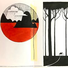 My project in Illustration Techniques to Unlock your Creativity course. Traditional illustration & Ink Illustration project by Aneta Biskupová - 06.21.2020