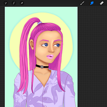 Mi Proyecto del curso: Retrato de personajes femeninos con Procreate. Un proyecto de Ilustración tradicional de Marcela Pacheco Weber - 21.06.2020
