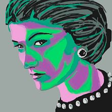 Coco Chanel. Un proyecto de Ilustración tradicional de O. Leticia Ramírez - 22.06.2020