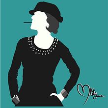 Coco Chanel. Un proyecto de Ilustración tradicional e Ilustración digital de O. Leticia Ramírez - 22.06.2020