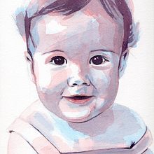 Mi Proyecto del curso: Retrato artístico en acuarela. Artes plásticas, Desenho de retrato, Pintura, e Pintura em aquarela projeto de Begoña Blázquez Parro - 21.06.2020