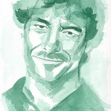 Retrato en acuarela monocromática. Artes plásticas, Desenho de retrato, Pintura, e Pintura em aquarela projeto de Begoña Blázquez Parro - 20.06.2020