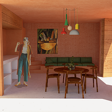 Mi Proyecto del curso: Ambientación de un interior. Un progetto di Architettura di Celina Huchin - 23.06.2020
