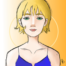 Meu projeto do curso: Retrato de personagens femininas com Procreate. Un progetto di Disegno digitale di Flávia Amaro - 23.06.2020