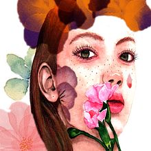 Chica floral . Un projet de Illustration traditionnelle de pilarherce1966 - 28.06.2020