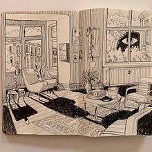 Sketching on my Moleskine. Un projet de Illustration architecturale, Design d'intérieur, Carnet de croquis , et Esquisse  de Carlo Stanga - 23.06.2020