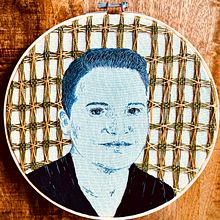 My project in Creation of Embroidered Portraits course. Embroider project by Erica Beaty - 06.24.2020