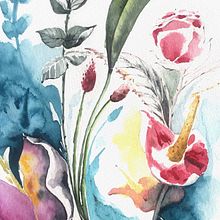Acuarela-Botánica. Watercolor Painting, and Botanical Illustration project by Camino López - 06.24.2020