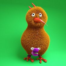 qiwi bird. 3D, and 3D Character Design project by malinkina82 - 06.24.2020