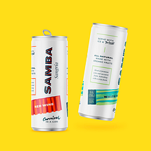 Samba Sangría. Un projet de Br, ing et identité, Calligraphie , et Packaging de Manuele Mancini estudio - 24.06.2020