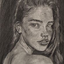 Retrato con grafito.. Portrait Drawing project by Juan Morales - 06.22.2020