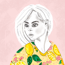 Mi Proyecto del curso: Retrato con lápiz, técnicas de color y Photoshop. Creativit, Portrait Drawing, and Traditional illustration project by Mujer Marrona - 06.24.2020