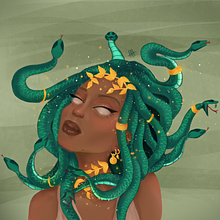 Meu projeto do curso: Retrato digital no Photoshop com um toque de fantasia Ein Projekt aus dem Bereich Concept Art, Kreativität, Zeichnung, Digitale Zeichnung und Traditionelle Illustration von Heloise Alcântara Perciano - 30.06.2020