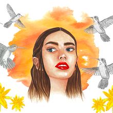 Proyecto final retrato, acuarela y lápiz. Un proyecto de Creatividad, Dibujo artístico, Dibujo de Retrato y Pintura a la acuarela de Alexandra - 25.06.2020