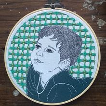 Mi Proyecto del curso: Creación de retratos bordados. Embroider project by Luz Amparo Lema - 06.25.2020