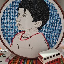 Mi Proyecto del curso: Creación de retratos bordados. Embroider project by cuellarluz109 - 07.04.2020