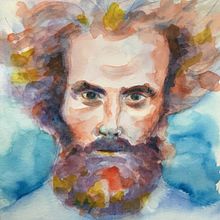 My project in Artistic Portrait with Watercolors course. Desenho artístico, e Desenho projeto de brigservel - 26.06.2020