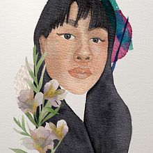 Mi Proyecto del curso: Retrato ilustrado en acuarela. Collage, Traditional illustration, and Watercolor Painting project by Claudia Olmos - 06.27.2020