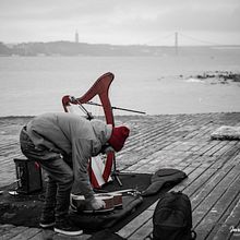 Lisboa  (Músico en la calle). Projekt z dziedziny Fotografia użytkownika Javier Grau Alzuria - 27.06.2020