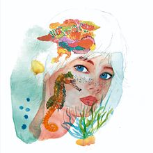 Mi Proyecto del curso: Retrato ilustrado en acuarela. Fine Arts, Sketching, Creativit, and Digital Illustration project by Sandra García Morales - 06.27.2020