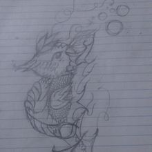 Caballo de mar. Desenho a lápis projeto de Samantha Mejía Severino - 27.06.2020